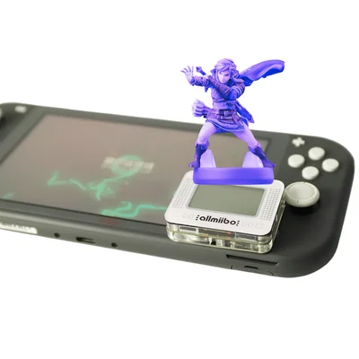 Allmiibo Emulador Amiibo Nfc Nintendo Switch 1 E 2 3ds Wii U Bluetooth Lcd Acessório