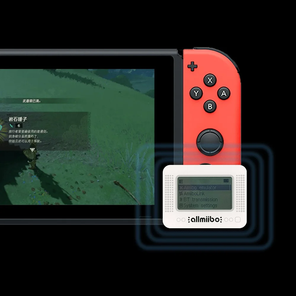 Imagem 4 de 5 do produto Allmiibo Emulador Amiibo Nfc Nintendo Switch 1 E 2 3ds Wii U Bluetooth Lcd Acessório