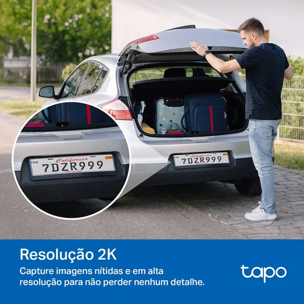 Câmera De Segurança Alimentada Com Energia Solar - Tapo C410