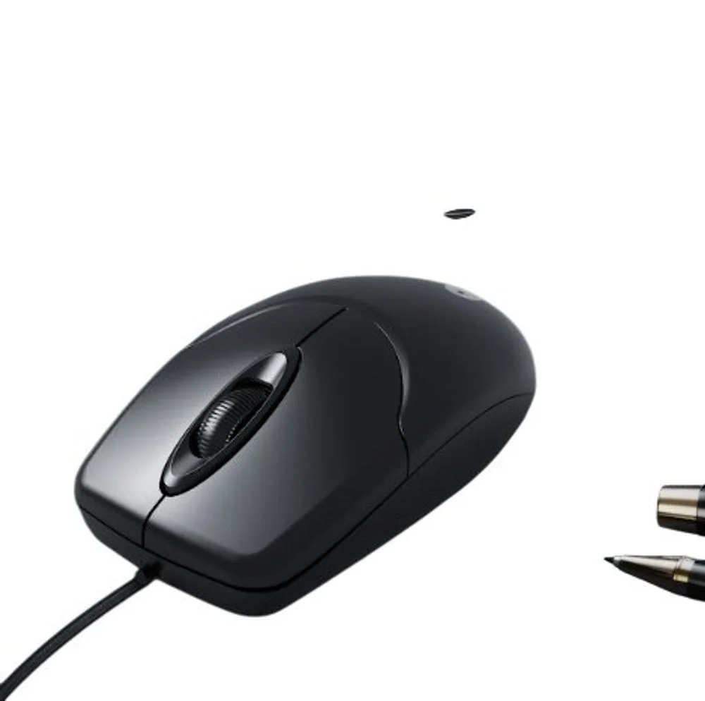Imagem 5 de 5 do produto Mouse Óptico Com Fio Para Computador - Preta
