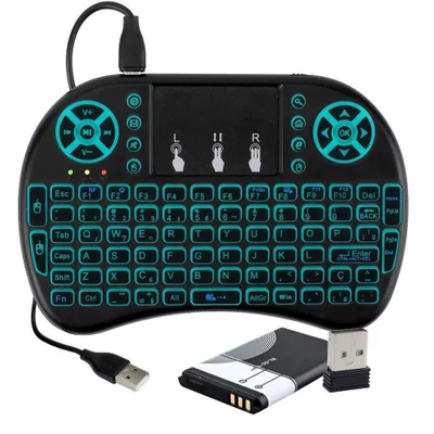 Controle Televisão Mini Teclado Sem Fio Bateria Recarregável
