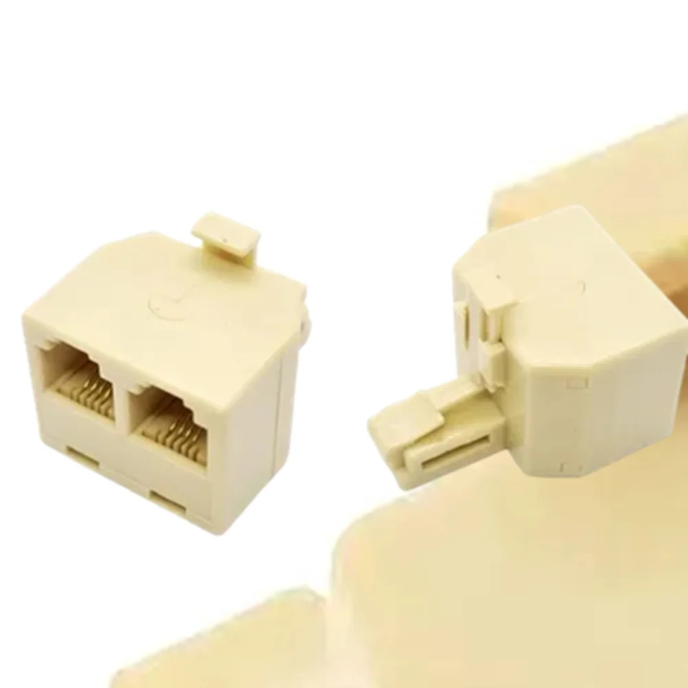 Imagem 5 de 5 do produto Adaptador Rj11 Duplo Conecte 2 Aparelhos Em 1 Entrada 10pçs