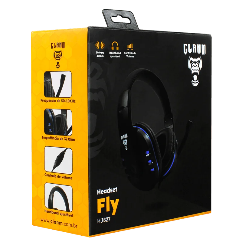 Imagem 4 de 5 do produto Headset Fly Blue - Clanm