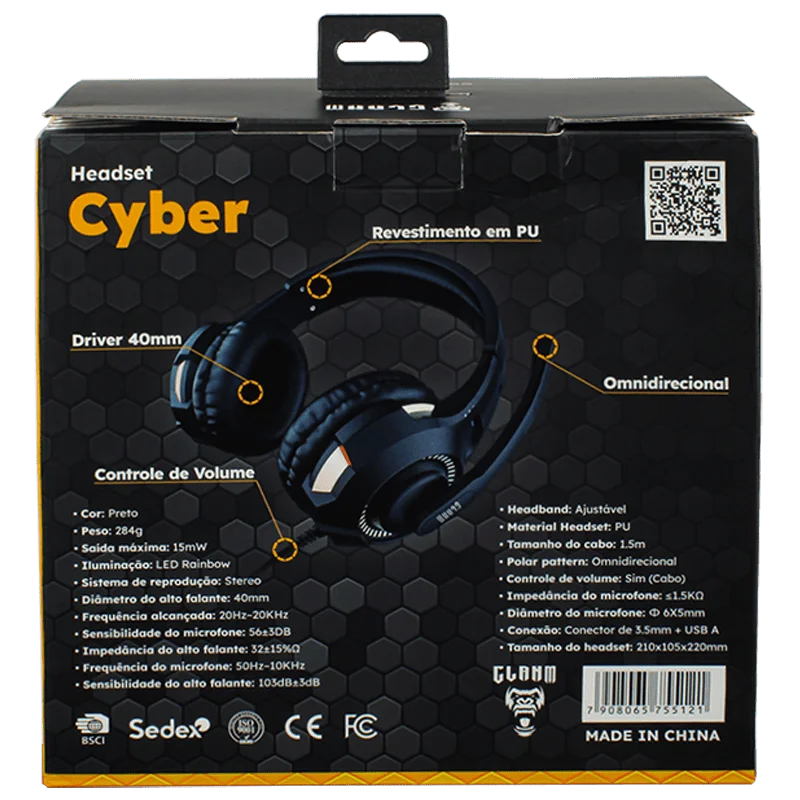 Imagem 2 de 4 do produto Headset Cyber - Clanm