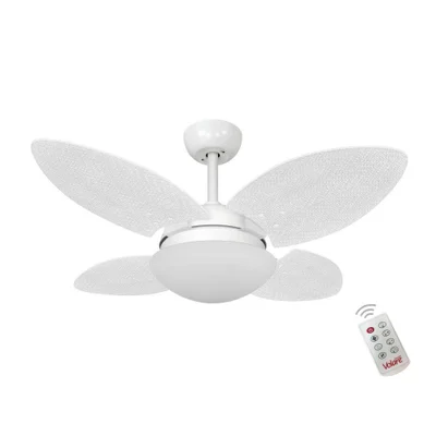Ventilador Volare Mini P Palmae Branco 127v Controle Remoto - 110v