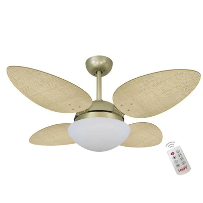 Ventilador Volare P Palmae Natural 110v E Controle Remoto