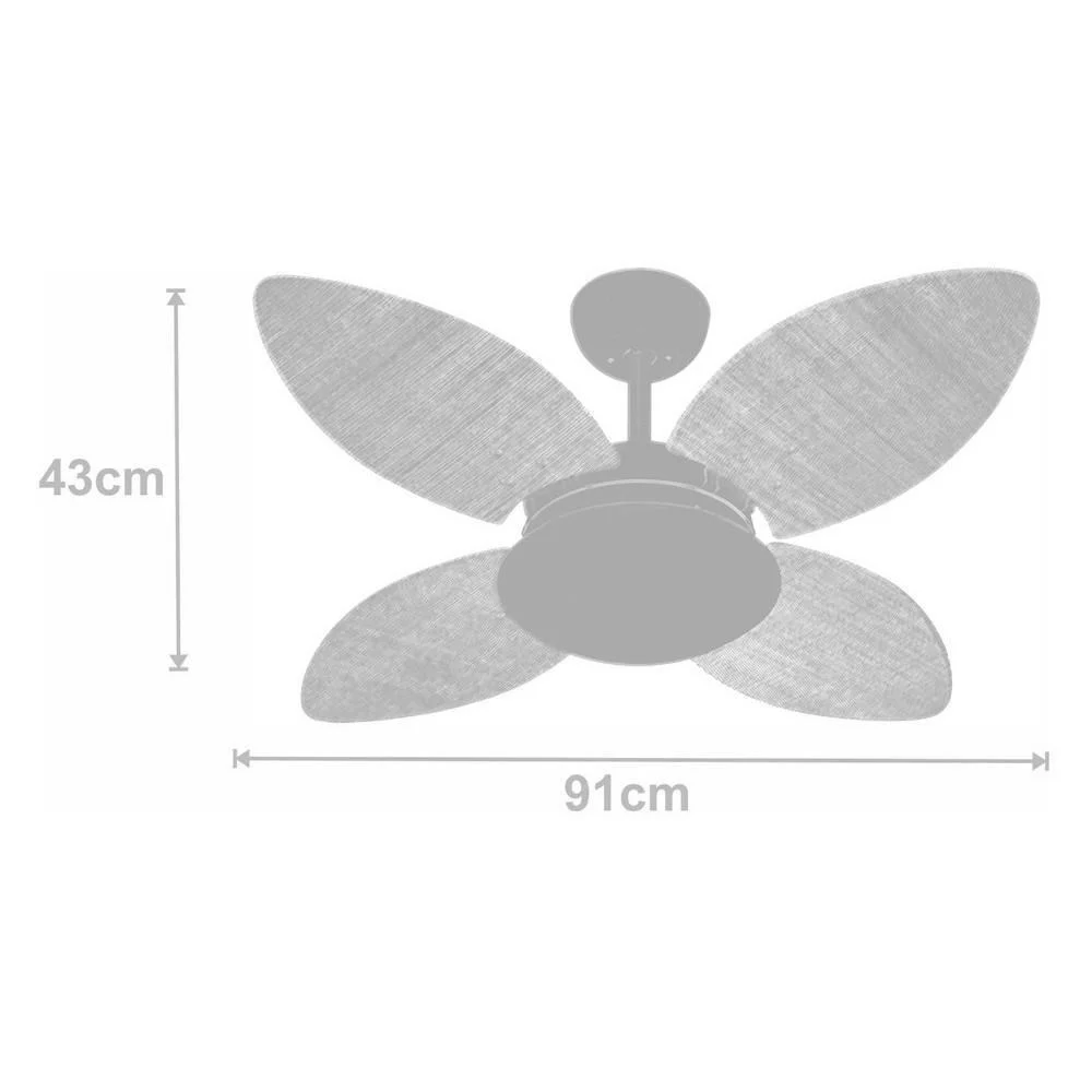 Imagem 2 de 2 do produto Ventilador Volare Mini Petalo 220v E Controle Remoto