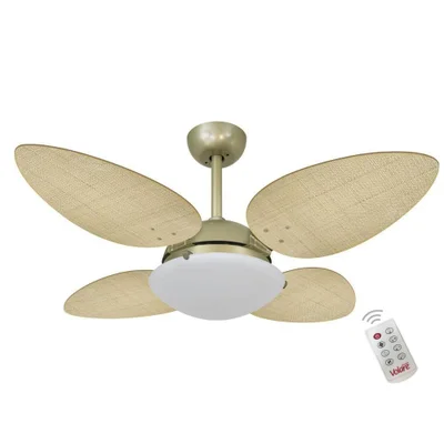 Ventilador Volare P Palmae Natural 110v E Controle Remoto