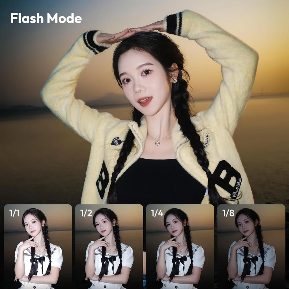 Mini Flash Speedlite P/câmera Ulanzi Luz Vídeo Preto