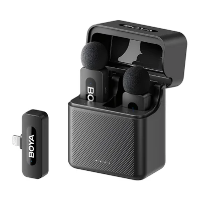 Microfone De Lapela Boya By-v3 Lightning P/iphone Preto