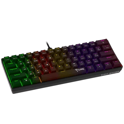 Teclado Gamer 60% Night Walker V2 - Mecanico - Clanm RGB