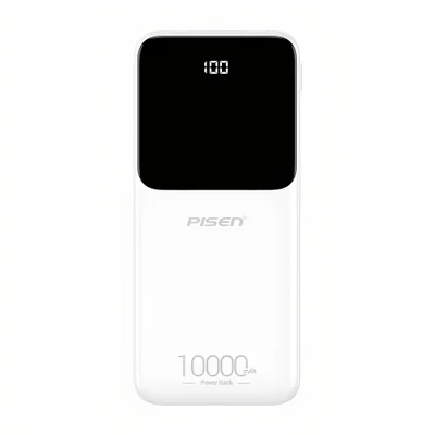 Power Bank 10000mah Pisen Bateria Portátil 10w Branca