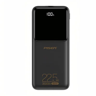 Power Bank 30000mah Pisen Bateria Portátil 22.5w Preta