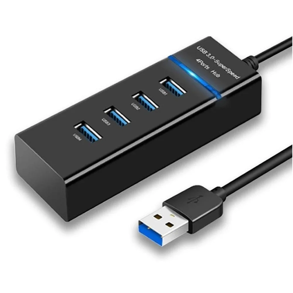 Imagem 2 de 5 do produto Hub Usb 3.0 4 Portas Com LED Alta Velocidade 5gbps