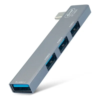 Hub Tipo C Com 4 Portas Usb 3.0 2.0 Para PC Notebook Desktop Tablet Celular Adaptador Extensor Multiportas Plug And Play Portátil Compatível Com WINDOWS Macbook Samsung Dell Lenovo Motorola Xiaomi