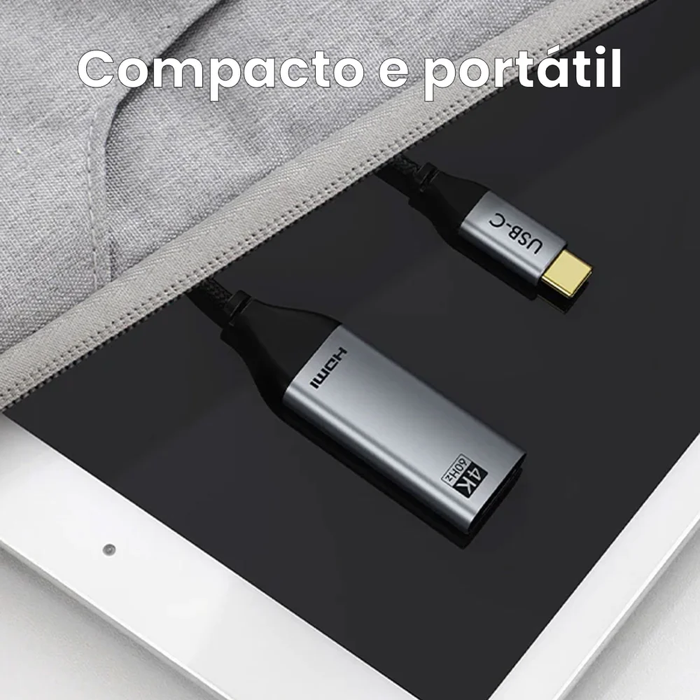 Imagem 2 de 5 do produto Cabo Adaptador Usb C HDMI 4k 60hz Para Macbook Pro Cabletime