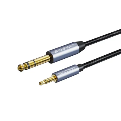 Cabo Áudio Auxiliar P2 Para P10 Dj Fone Mesa De Som 15m