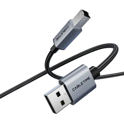 Cabo Usb Para Impressora Universal Tipo B Para Hp Epson 5m