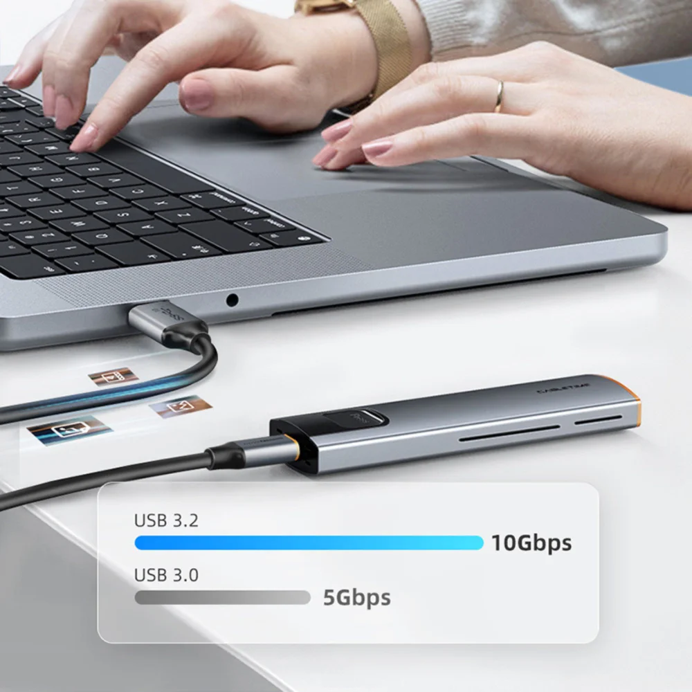 Imagem 2 de 5 do produto Cabo Usb A Para Usb C 3.1 10gbps Turbo Pd 60w Cabletime 2m