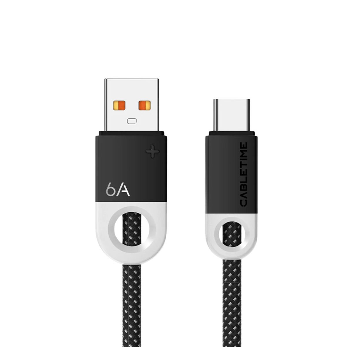 Cabo Usb Para Usb C Carregador Turbo 6A 100W Preto 1,5m