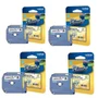 Kit 4 Fitas Rotulador Brother Branca 12mm M231 12mm