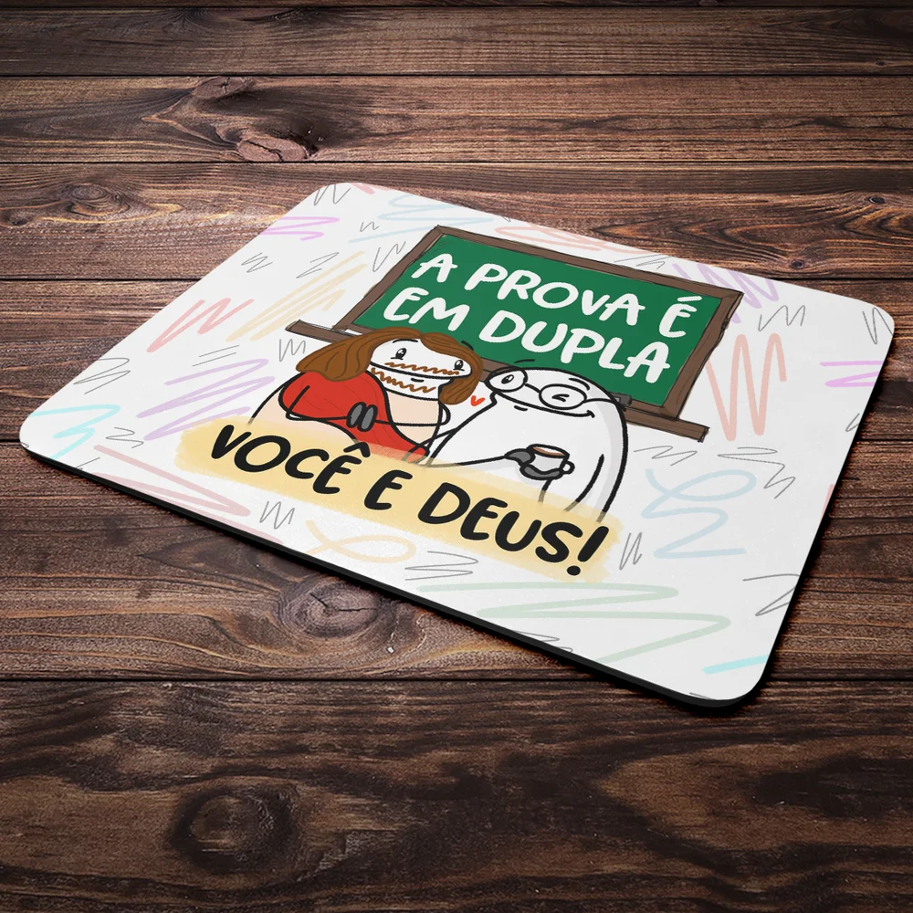 Imagem 3 de 4 do produto Mouse Pad Flork Professores - A Prova É Em Dupla