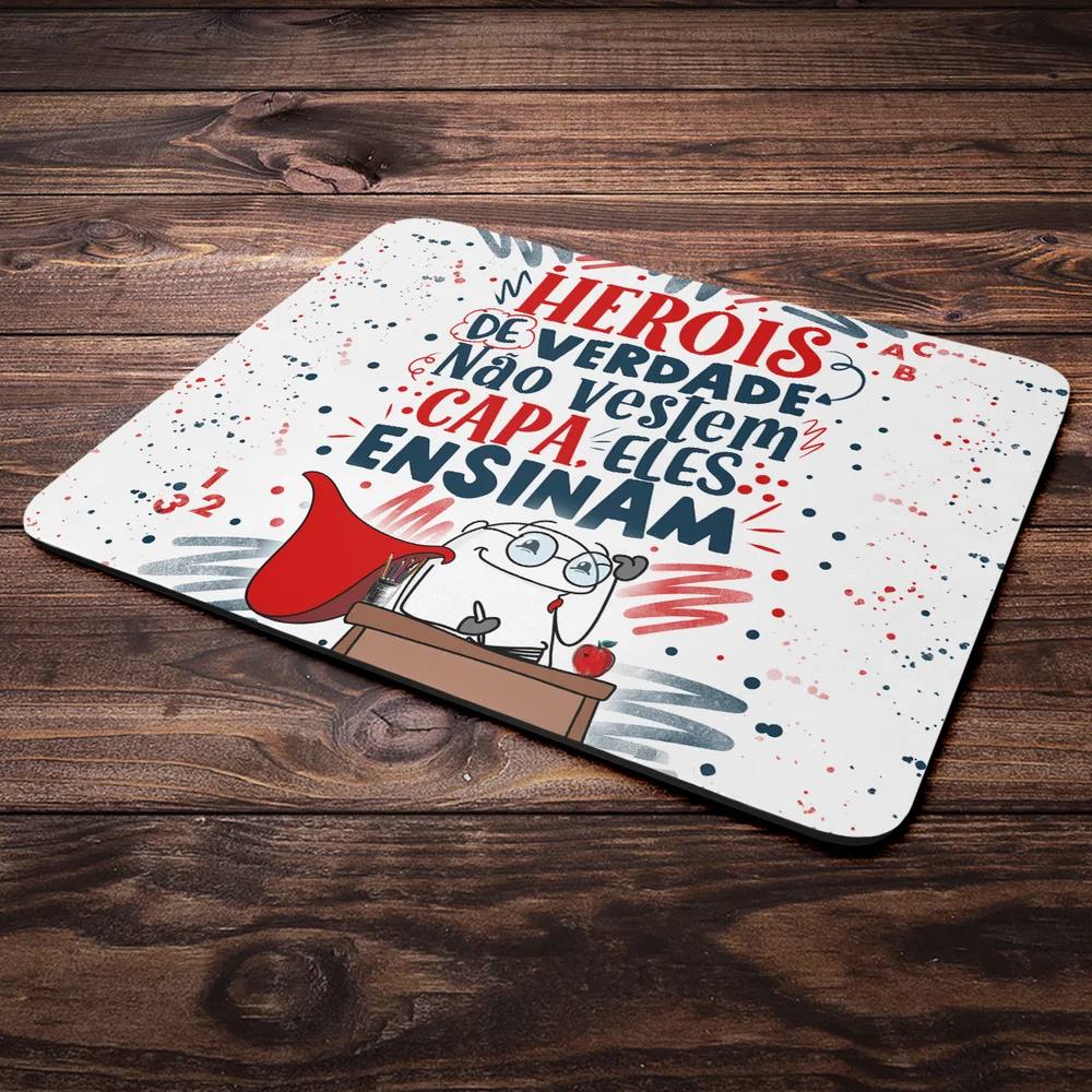 Imagem 3 de 4 do produto Mouse Pad Flork Professor - Heróis De Verdade, Ensinam