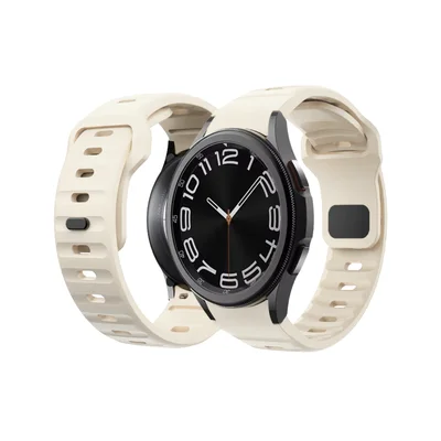 Multiira De Silicone Para Galaxy Watch 20mm, Bege