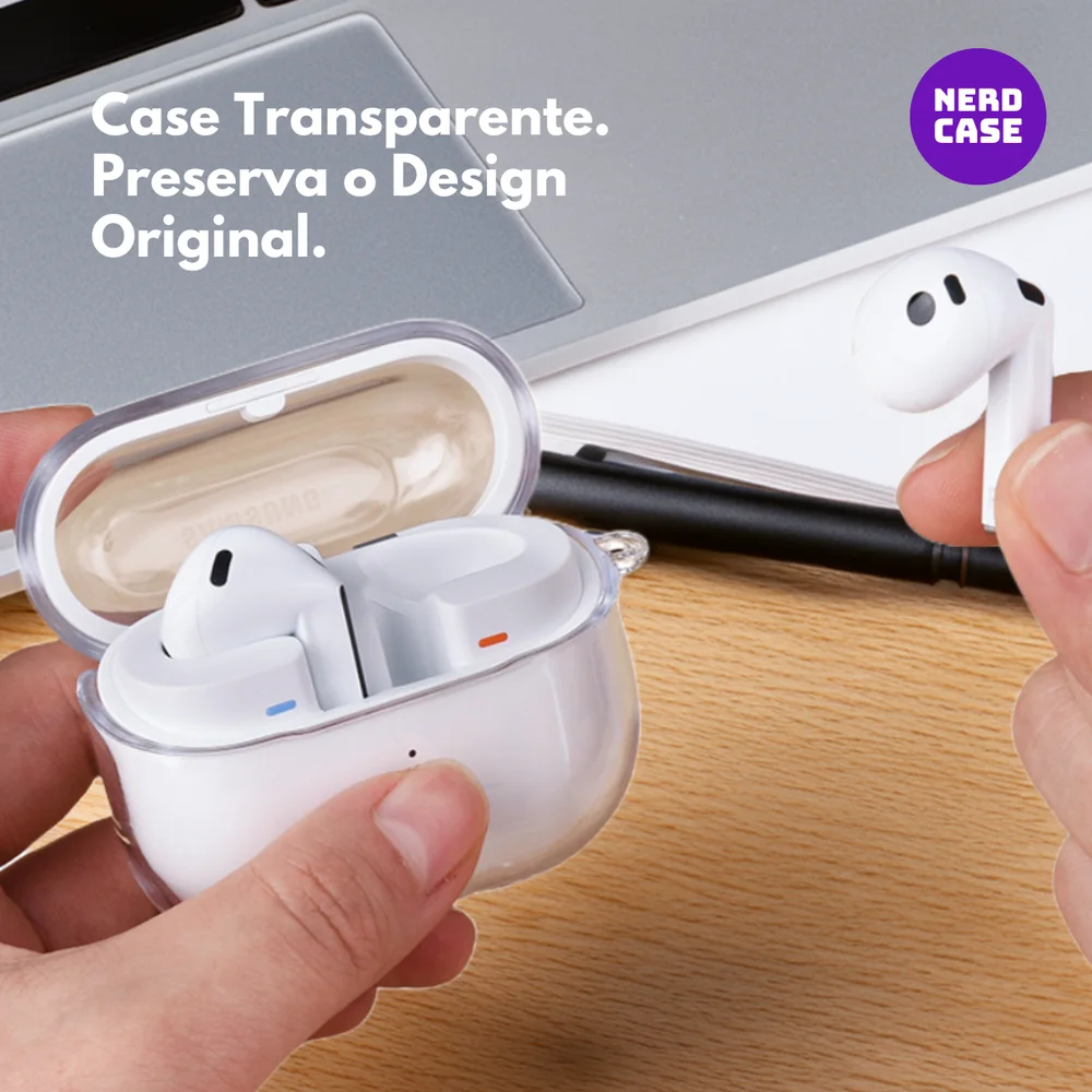 Imagem 3 de 5 do produto Capa Transparente Para Galaxy Buds 3