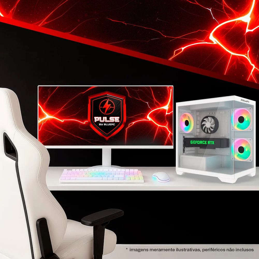 PC Gamer PULSE By Bluepc - Amd Ryzen 5 5600x, B450, Geforce RTX 5060 Ti 16gb, 32gb Ddr4, SSD M.2 PCie 512gb, Fonte 650w 80 Plus - Pgbp-pul113 - view 3