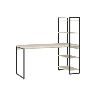 Mesa C/estante Alta 150x64x147cm C/04 Prateleiras Snow /