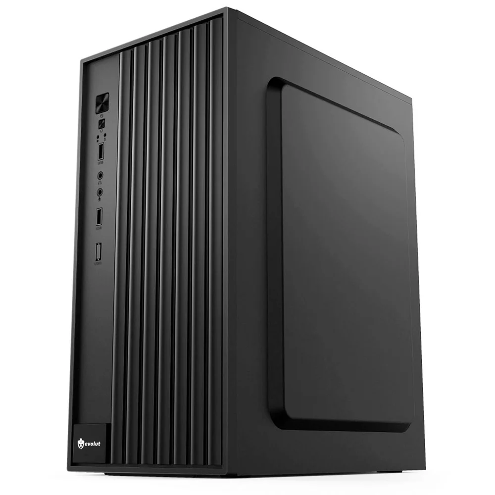 Gabinete Office Evolut Mid-tower Micro-atx, Itx, Preto -  Eo301