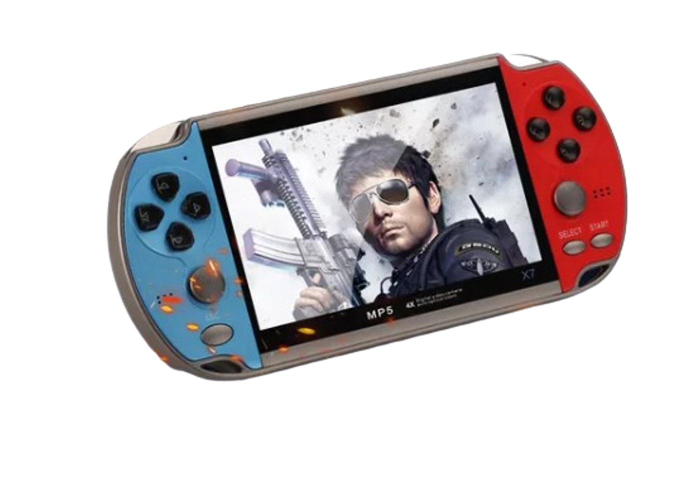 Mini Vídeo Game Mp5 X7 Console Portátil Retrô 1000 Jogos