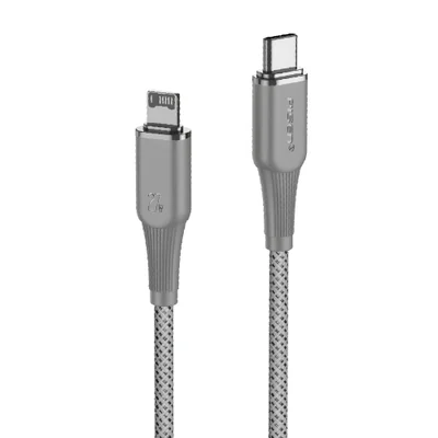 Cabo Usb Pisen Usb C Pra Lightning Máx 27w 1metro Cinza