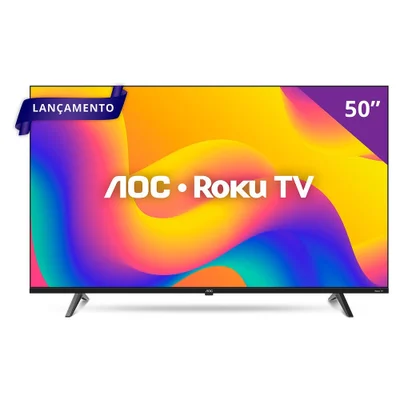 Smart Tv Aoc 50 ", DLED, 4k, Roku Tv 50u7045/78g 3