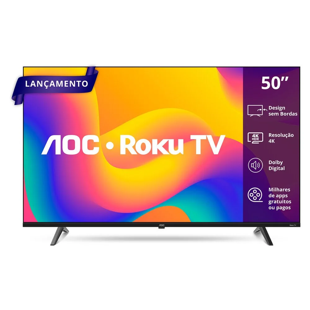 Smart Tv Aoc 50 ", DLED, 4k, Roku Tv - 50u7045/78g Smart Tv Aoc 50 ", DLED, 4k, Roku Tv - 50u7045/78g