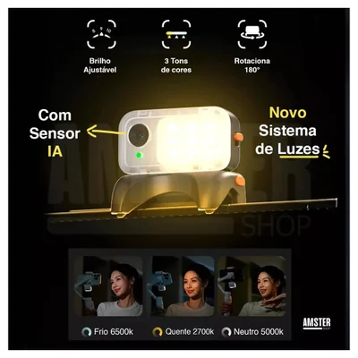 Estabilizador Hohem Isteady V3, Sensor Ia, Controle Remoto, Haste De Extensão Embutida/tripé — foto 3