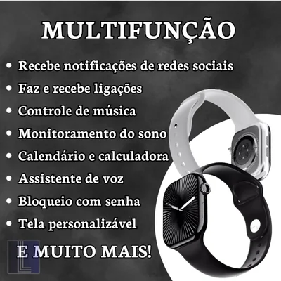 Smartwatch Hw Watch X 46mm Chat Gpt Chamadas Nfc 7 Pulseiras Cor Da Caixa rosa 15