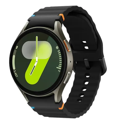 Multiira Borracha Preta Ondas Para Watch 5 Pro