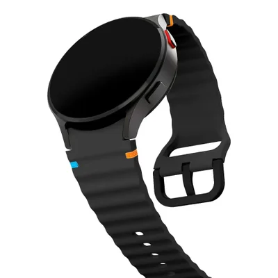 Multiira Resistência Elegante Ondas Preta Para Watch Fe