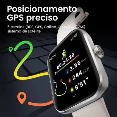 Smartwatch Haylou Watch 4 Gps Integrado, Tela Hd 1,93, Conexão Strava, Chamadas Bluetooth - Preto — foto 5
