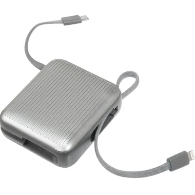 Powerbank Riser Mini Laut 10.000mah Usb-c E Lightning Cinza - L_pcrm_bk Bivolt