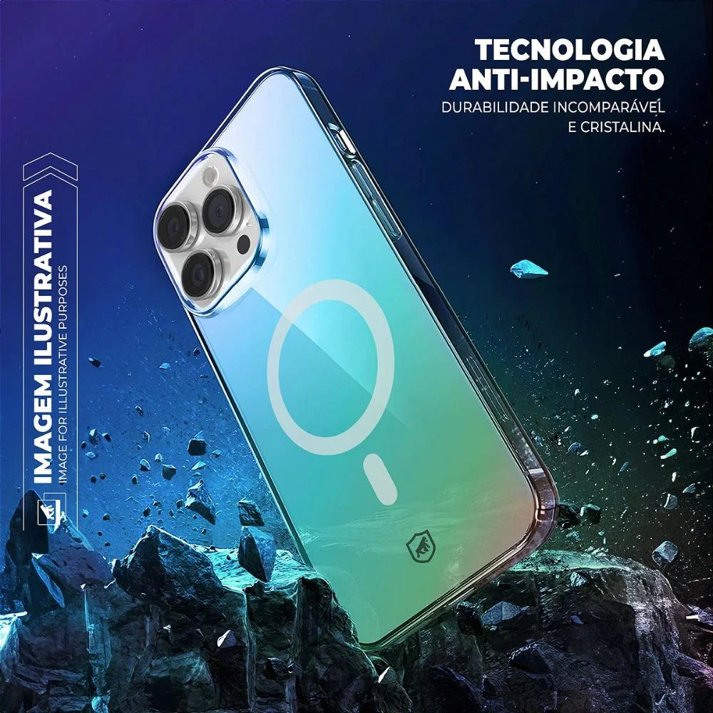 Imagem 3 de 5 do produto Capa Para Iphone 15 Pro - Magsafe Holo - Gshield