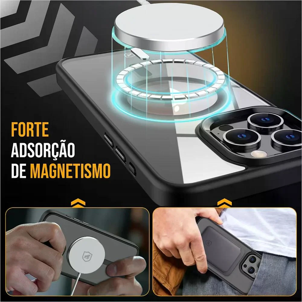Imagem 5 de 5 do produto Capa Magsafe Para Samsung Galaxy Z Flip 7 Fe - Preta - Gshield