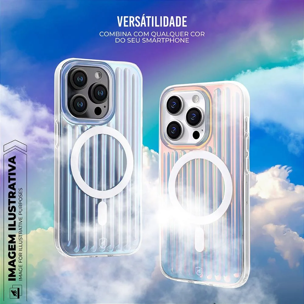 Imagem 2 de 5 do produto Capa Para Iphone 16 - Rainbow Transparente - Gshield