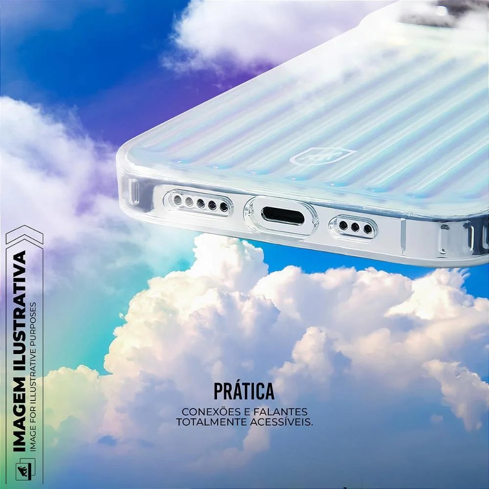 Imagem 3 de 5 do produto Capa Para Iphone 16 - Rainbow Transparente - Gshield