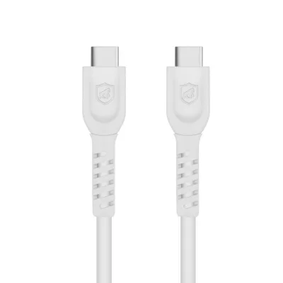 Cabo Dual Shock - Branco -  Tipo C / Tipo C - 2m