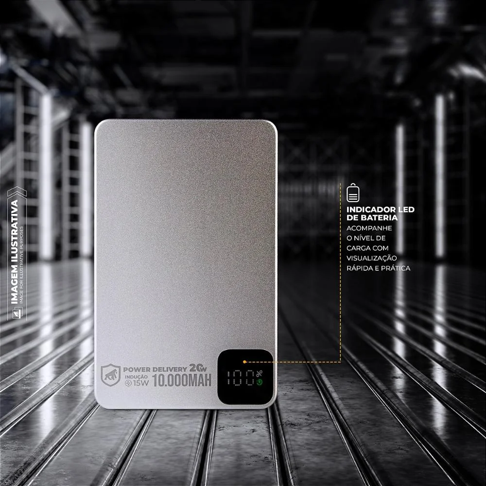 Imagem 4 de 5 do produto Carregador Portátil 10.000mah - Ultra Slim  Gshield