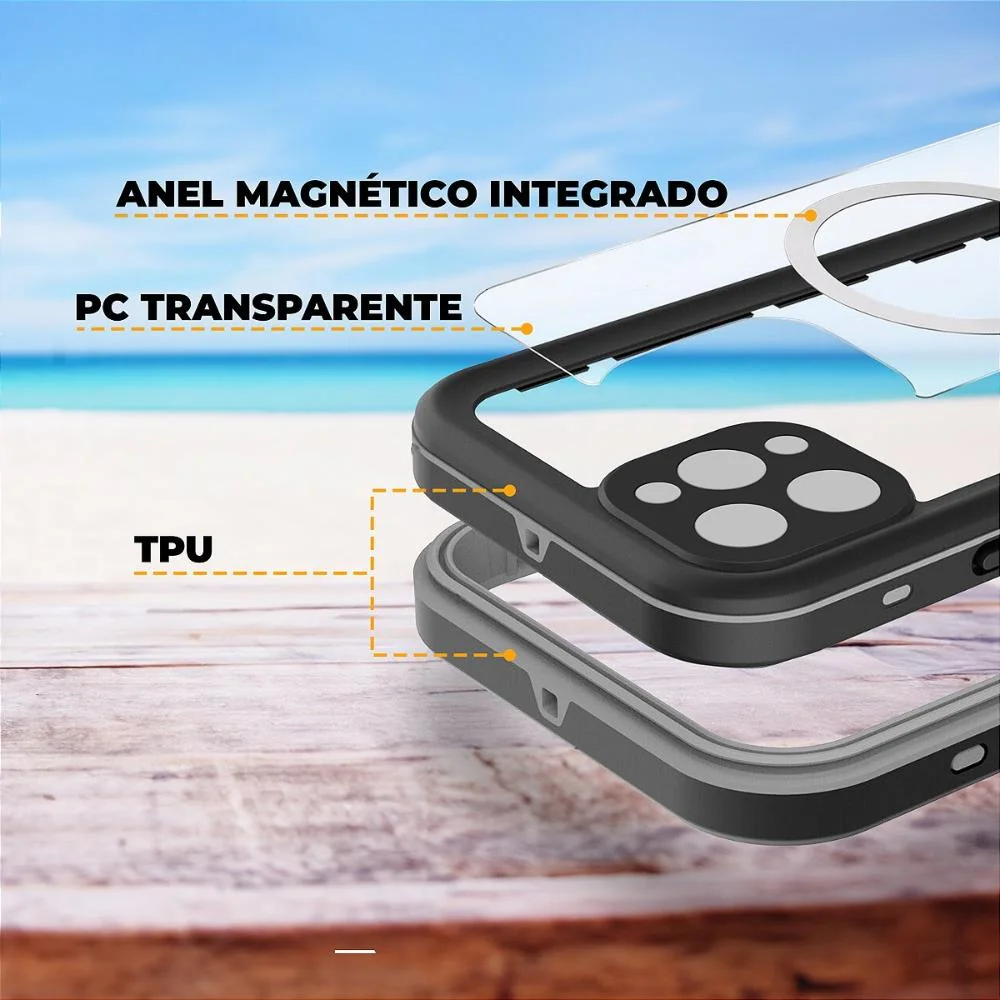 Imagem 3 de 5 do produto Capa Case Capinha À Prova D´água Nautical Para Iphone 16 - Gshield