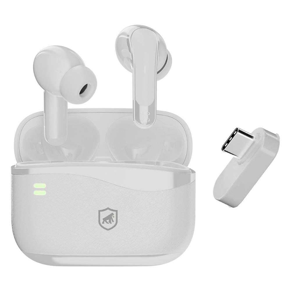 Fone De Ouvido Bluetooth 2.4g Anc - Survivor Branco  Gshield